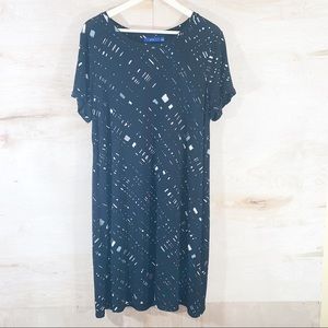 Apt. 9 | Geometric Print Short Sleeve Dress